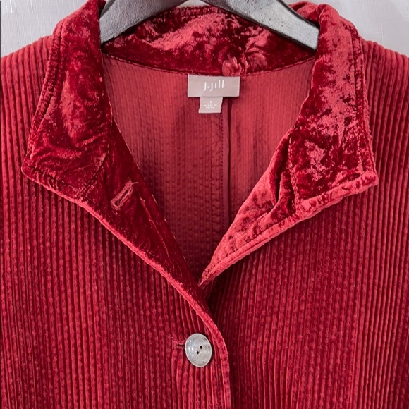 J. JILL Red Corduroy Jacket - Picture 5 of 13